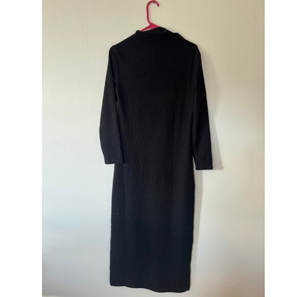 Pieces Petite exclusive high neck knit maxi dress in black (BRAND NEW!) Size MP - Picture 5 of 8